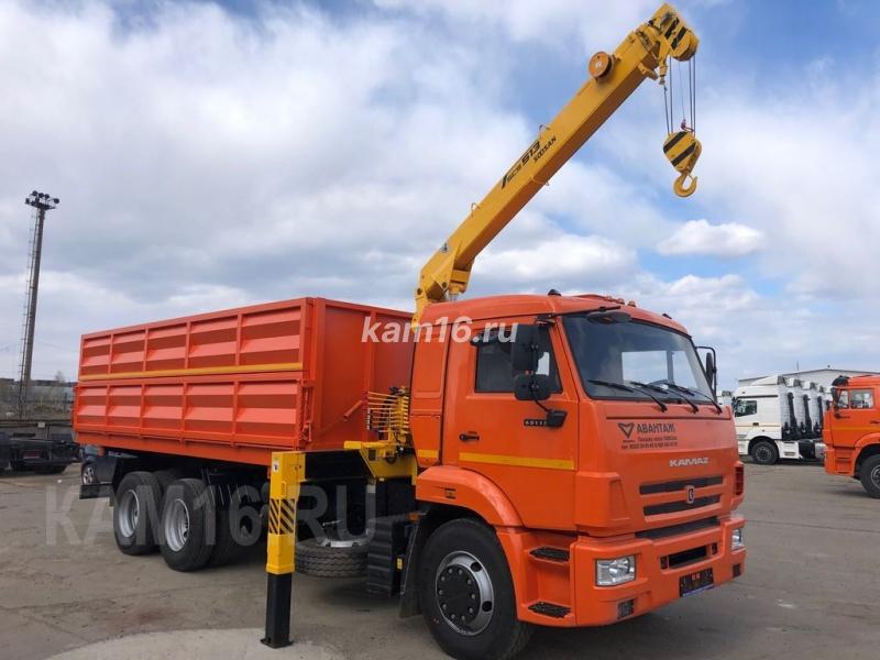 КАМАЗ 65115 самосвал с КМУ Soosan 513